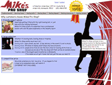 Tablet Screenshot of mikesproshop.com